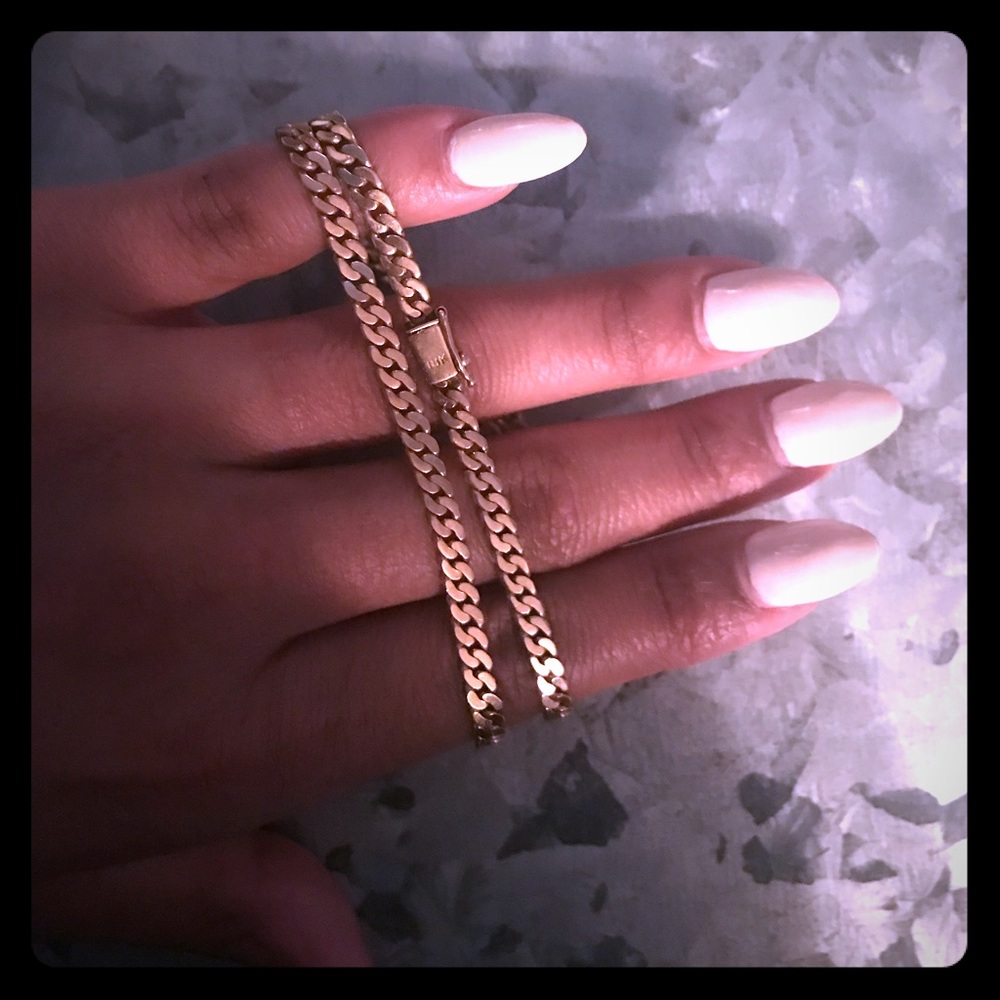 18K Cuban link necklace 24hr sale